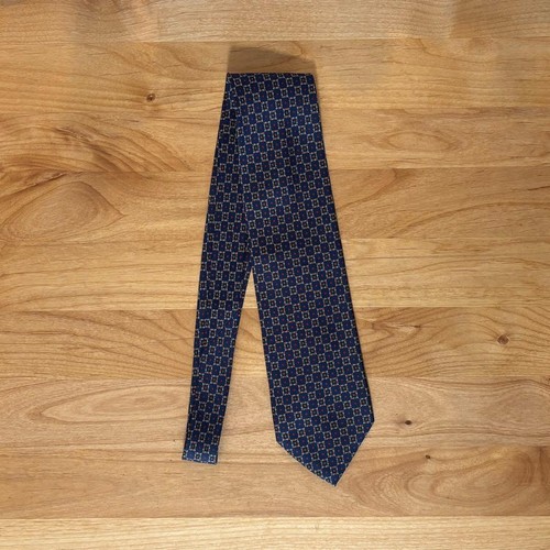 Marinella navy crest tie - marinella,