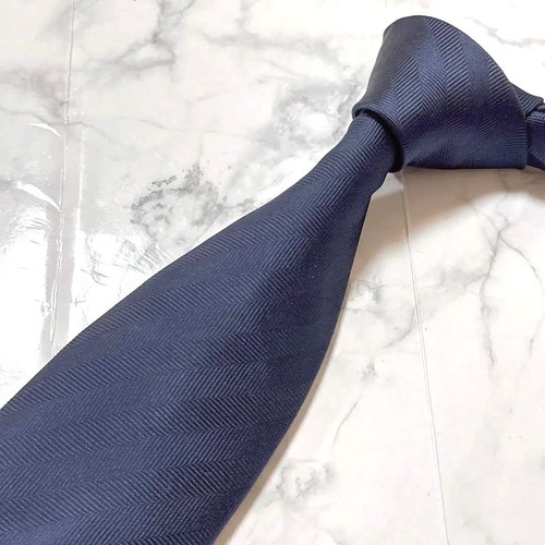 Marinella navy tie solid - e.,